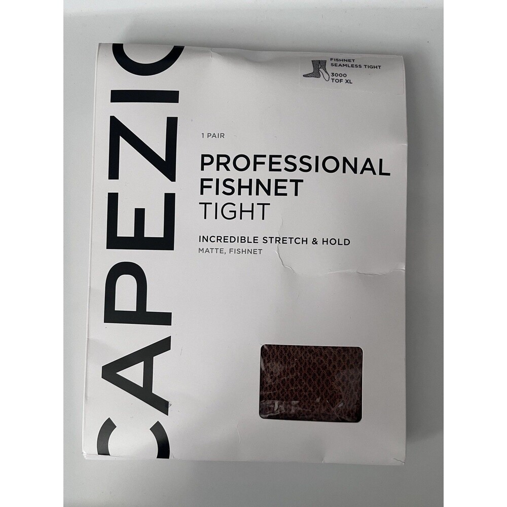 NEW Capezio Seamless Fishnet Tights Brown 3000 TOF XL